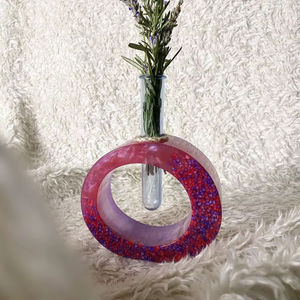 Cadre photo de sol de mariage rectangulaire en os de buffle, fait main, moderne, durable et créatif, avec glaçure transparente HF Industries - Product Image 1