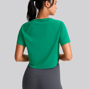 Streetgrace custom womens workout crop <b>tops</b> breathable gym fitness wear for summer oem design with private label support - Product Image 3