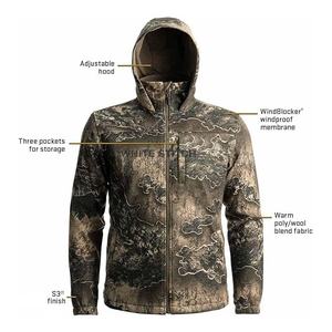 Veste de chasse en toile imperméable durable pour les sports d'hiver en plein air et les aventures par temps froid, design uni unisexe - Product Image 3