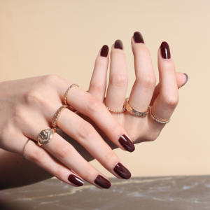 ShineB ColorMe Gel Nail Strips #2 French Bordeaux, Sticker Manicure Art Press On como ser tratado en un salón Best Korea Design - Product Image 1