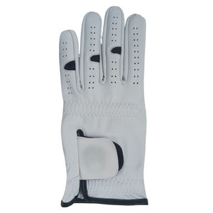Gants de golf en cuir souple de bonne qualité pour hommes Gants de golf en cuir de mouton respirants et réglables de couleur personnalisée pour hommes - Product Image 1