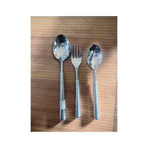 ชุดเครื่องใช้บนโต๊ะอาหารที่มีด้ามจับแบบซิกแซกชุดเครื่องใช้บนโต๊ะอาหารทำจากสเตนเลสสตีลคุณภาพสูงสำหรับบ้านโรงแรมและร้านอาหาร - Product Image 4