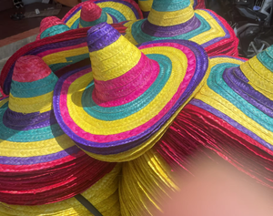 Chapeau Sombrero en Paille Multicolore Vibrant – Vente en Gros pour Festivals Mexicains, Carnavals, Costumes et Plage – Casquette de Soleil - Product Image 6