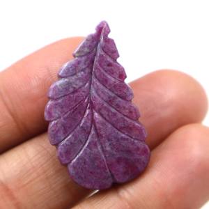 ทับทิมแกะสลักพลอยทับทิมสีแดงธรรมชาติอัญมณีแกะสลักด้วยมือหินหลวมผู้ผลิตสำหรับเครื่องประดับหิน - Product Image 3