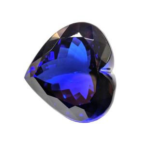 Belle couleur de qualité supérieure Tanzanite belle coupe de coeur 100% pierre de naissance en vrac naturelle pour la fabrication de bijoux faits à la main - Product Image 3