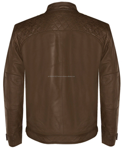 Stylish Black Coated Leather <b>Jacket</b> <b>for</b> <b>Men</b> with Stand Collar Custom Logo & Zipper All Sizes Private Label <b>for</b> Autumn - Product Image 3