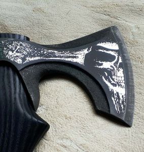 Hache à pizza PRESTIGE BLADES 2025, personnalisée et fabriquée à la main, en acier inoxydable, manche en bois, étui en cuir noir, qualité industrielle pour la cuisine - Product Image 2