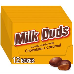 กล่องขนม MILK DUDS รสช็อกโกแลตและคาราเมล ขนาด 5 ออนซ์ (12 กล่อง) - Product Image 1