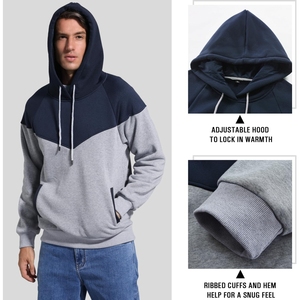 Fabricant OEM 100% coton hommes Logo personnalisé sweat-shirt lourd surdimensionné chaud vêtements d'hiver pulls à capuche pour hommes - Product Image 3