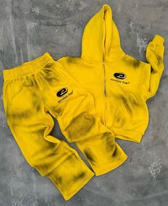 ชุดวอร์มปักลายและเสื้อฮู้ดสำหรับผู้ชายเสื้อฮู้ดผ้าซักแบบมีซิปสำหรับผู้ชายชุดวอร์มปักลายแดดออกแบบได้ตามต้องการ - Product Image 5