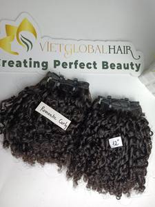 Vente en gros Machine à aligner les cuticules et à friser romantique Double trame Faisceaux de cheveux bruts Cheveux humains vierges vietnamiens - Product Image 5