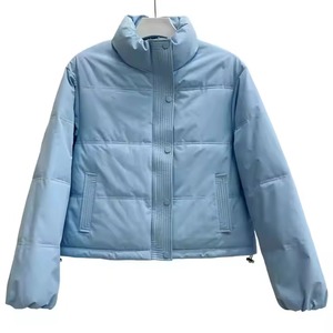 Chaqueta acolchada de invierno de alto rendimiento para mujer superventas, chaqueta de exterior regular de buena calidad tejida a la venta - Product Image 1