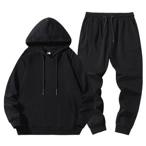 Logo personnalisé Hommes Survêtement Décontracté Écologique 100% Coton Joggers Ensemble 2 Pièces Vêtements pour Hommes - Product Image 5