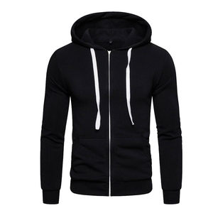 Sudadera con capucha y cremallera completa para hombre, con estampado digital, logo frontal, capucha ajustable, bolsillos con cremallera, ropa deportiva informal de invierno - Product Image 4
