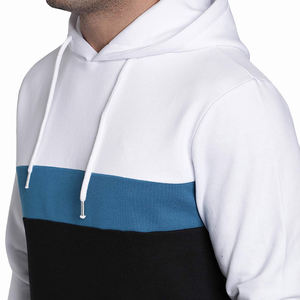 Sweats à capuche multicolores de qualité supérieure pour hommes à manches longues vêtements d'hiver couleur contrastée manches longues sweats à capuche Slim Fit pour garçons - Product Image 6