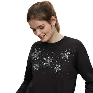 Low MOQ Women's Fleece Hoodie Pullover <b>Long</b> Sleeve Women's <b>Sweatshirt</b> Baggy Pullover Crewneck women's <b>sweatshirt</b> - Product Image 3