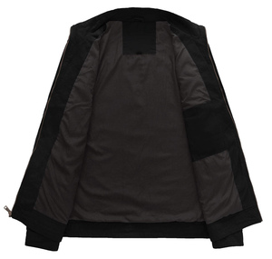 เสื้อแจ็คเก็ตผู้ชายคุณภาพสูง ผ้าแคนวาส ซิปเต็มตัว ระบายอากาศได้ดี รับสกรีนโลโก้ - Product Image 3