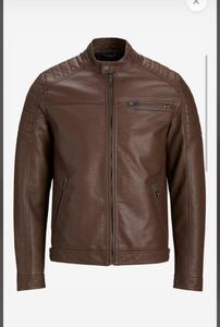 2024 Custom Design Men's <b>Cow</b> Skin Leather Zip-up Jackets High Street Style Winter Warmth Breathable <b>Fabric</b> Wholesale Prices - Product Image 2