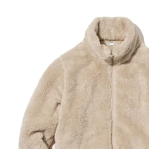 Veste polaire personnalisée pour femmes, fermeture éclair, col montant, style streetwear, manches longues, impression de logos respirante pour la saison d'automne - Product Image 2