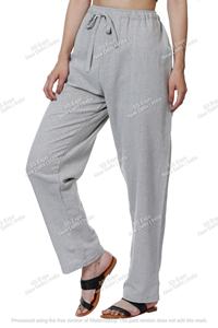 Pantalon de pyjama en coton modal de haute qualité vêtements de nuit respirants et confortables vêtements de détente pour l'été automne printemps en bleu vert - Product Image 4