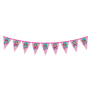 Bannière de fête Lol Surprise 2,3 m, décorations suspendues en plastique, fournitures festives, lot de 2 pièces - Product Image 2