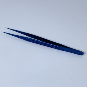 Pinzas de Color azul de plasma Pinzas de pestañas de calidad fina de acero inoxidable Pinzas de pestañas de calidad superior rectas y curvas - Product Image 4