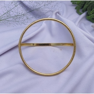 Handmade Classic Unisex Cuff Bracelets Gold Plated Brass <b>Bangles</b> Elegant Jewelry - Product Image 3