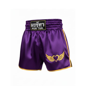 Pantalones Cortos de Muay Thai de Satén Premium, Elásticos, Unisex, de Secado Rápido, Ligeros, para Entrenamiento de MMA, para Atletas Profesionales - Product Image 5