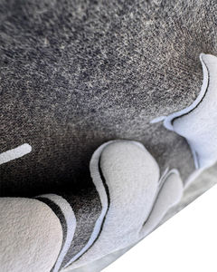 ชุดเซ็ตเสื้อฮู้ดดี้และกางเกงสเวตแพนท์ทรงโอเวอร์ไซส์ แบบซิป พร้อมลายพิมพ์พัฟฟ์ สไตล์สตรีทแวร์ ลวดลายสกรีนแบบครอปทรงบ็อกซี่  ผ่านกระบวนการฟอกสีแบบ Distressed Acid Wash - Product Image 6