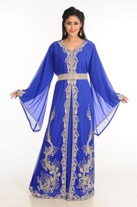 Robe de mariée musulmane traditionnelle en georgette, légère, faite à la main, avec des perles et des paillettes, taille plus, kaftan abaya, vente en gros AWAIS HOUSE - Product Image 2
