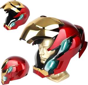 Casque de robot intelligent intégral Iron Man avec commande vocale et masque LED pour enfants et adultes – Vente en gros - Product Image 2