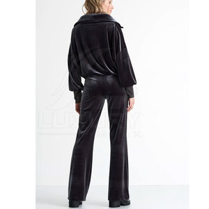 Conjunto Deportivo de Mujer, Estilo Flare, Invernal, Color Sólido, Informal, Tejido, para Amantes del Fitness y Creadoras de Tendencias - Product Image 2