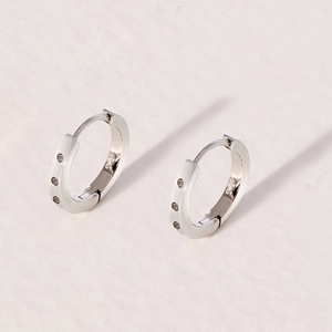 Sculptural Wavy Half Hoop Earrings in 925 Sterling Silver Modern 12mm Lightweight Design for Bold Everyday Minimalist Style - Product Image 3