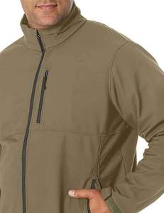 Logo personnalisé Vestes softshell d'extérieur pour hommes grande taille Coupe-vent imperméable pour les sports de printemps pour hommes Vestes au design personnalisé - Product Image 5