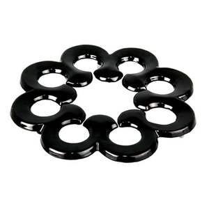 Dessous de plat noirs de forme carrée faits à la main enduits de poudre noire Rectangle noir couleur fantaisie nouveau design Dessous de plat élégant à vendre haut - Product Image 2