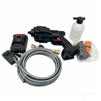 Alat Cuci Tekanan Tanpa Kabel 21V 10Bar Portabel untuk Cuci Mobil 3.5L Min dengan Botol Busa dan Baterai Lithium