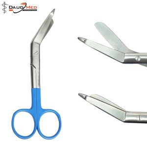 Tijeras de vendaje quirúrgico de acero inoxidable ligeras y duraderas, mango azul 5,5, el mejor proveedor, fuente de alimentación Manual multiusos - Product Image 3