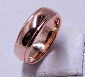 Bague magnétique en cuivre faite à la main, bague d'empilage en cuivre classique, bague d'anxiété en cuivre massif, bague boho, wory - Product Image 3