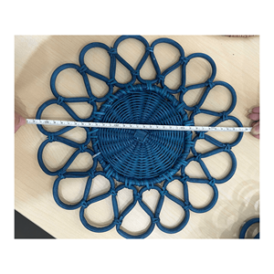 Natural <b>Woven</b> Rattan Placemats Handicraft / High Quality and Best Price Rattan Plate, <b>Coaster</b> Made by Craftman from Vietnam - Product Image 5