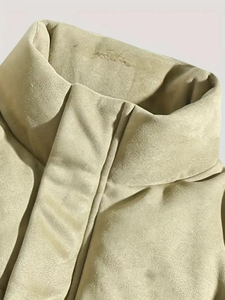 Veste à bulles en toile à col montant personnalisée pour homme avec poches zippées, vêtements décontractés d'extérieur pour l'hiver, vente chaude - Product Image 4