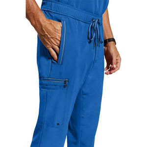 Pantalones de fregado con logotipo personalizado bordado Unisex pantalones médicos uniforme cómodo para laboratorios clínicas y hospitales - Product Image 3