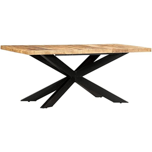 Table à manger en métal massif à pieds croisés avec ascenseur meilleurs meubles pour la maison bar salle de sport école ou chambre à coucher pour salle à manger salon - Product Image 6