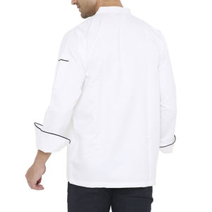 2025 uniformes de Chef en coton Polyester de haute qualité à manches longues 2025 uniformes de Chef de cuisine de Restaurant d'hôtel personnalisés - Product Image 3