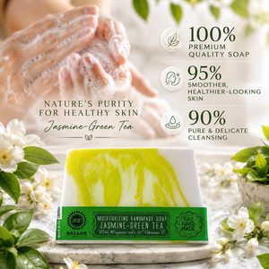 Gentle Artisan Bar <b>Soap</b> for Soft Smooth Healthy Skin Premium Botanical Moisturizing Jasmine Green Tea Handmade Natural <b>Soap</b> - Product Image 2