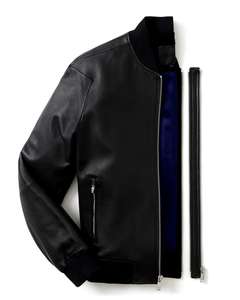 Chaqueta de Cuero Genuino Nueva 2024, Chaqueta de Piel de Cordero o Cuero Sintético Unisex, Talla Grande, Chaqueta de Cuero con Logotipo Personalizado para Hombre - Product Image 6