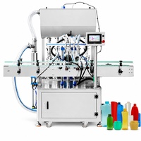 Machine de remplissage à 4 pistons pour pâtes, crèmes et miels à haute viscosité, machine d'emballage pour le remplissage de bouteilles