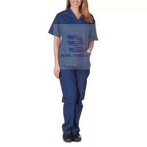Uniforme de fregado para el personal de la Clínica del Hospital Conjunto de fregado Conjunto de Top y pantalones cómodos y duraderos - Product Image 6