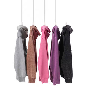 100% Cotton Solid Winter <b>Men</b> Acid Wash <b>Pullover</b> Hoodies Plus Size Breathable Comfortable <b>Men</b> Acid Wash Hoodies - Product Image 3