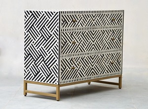 Handmade Bone Inlay <b>Wooden</b> <b>Chest</b> of Drawers Luxury Storage Cabinet Living Room Villa Farmhouse Decor Handmade Inlay Furniture - Product Image 5