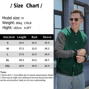 Veste universitaire d'hiver personnalisée OEM pour hommes, nouvelle mode, style de rue avec col montant, fabriquée au Pakistan - Product Image 4